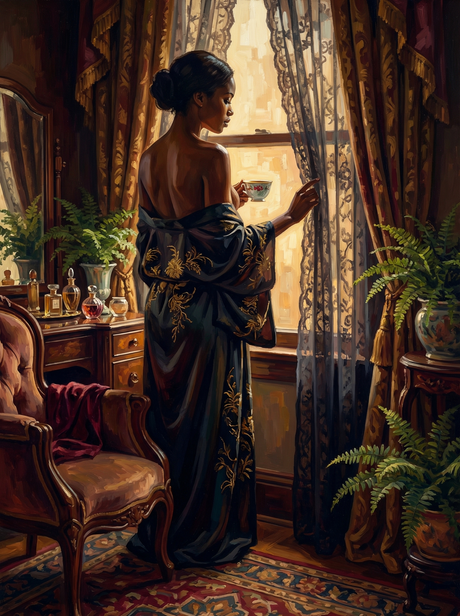 Tea by the Window (Diamond Painting) Diamond Painting kit