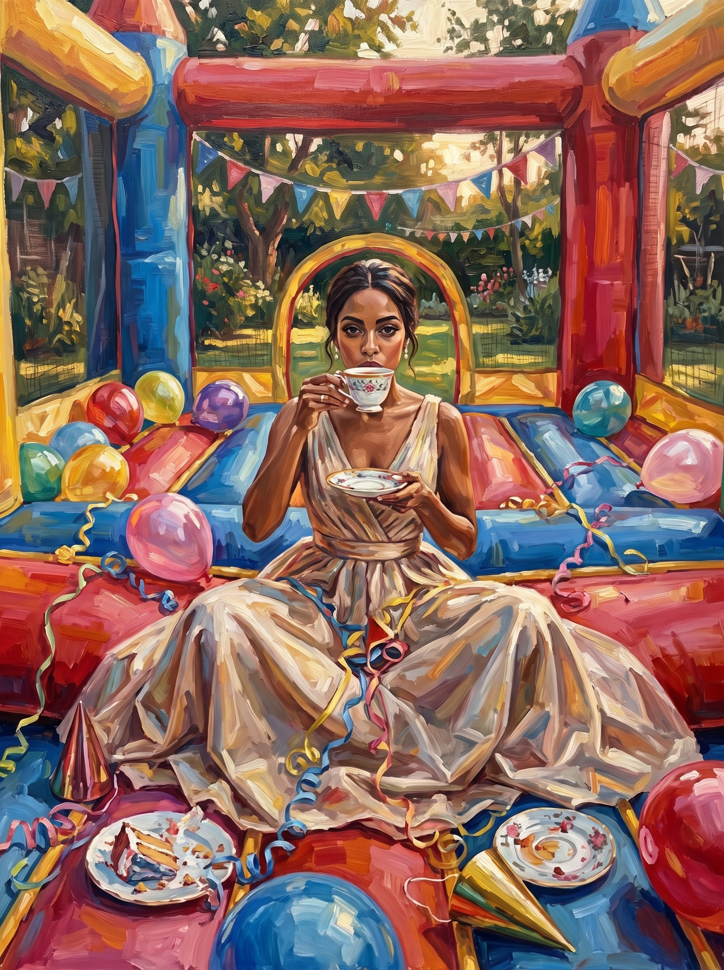 Tea in the Bouncy Castle