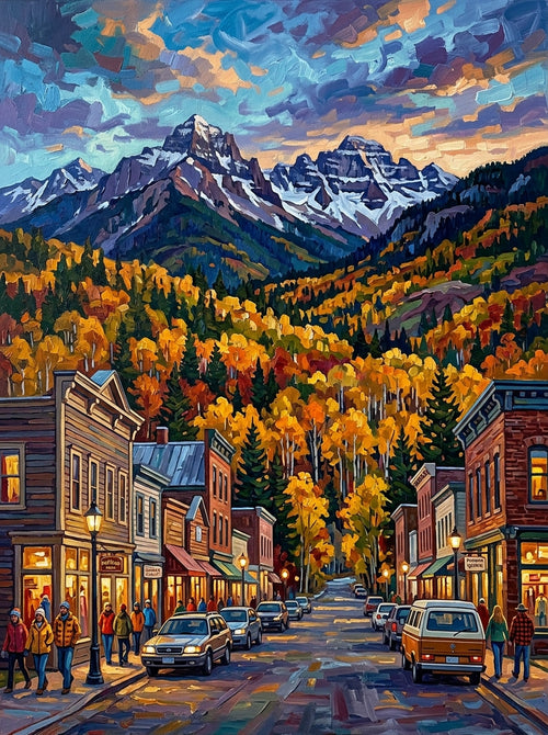 Telluride Autumn (150 Color Diamond Painting)