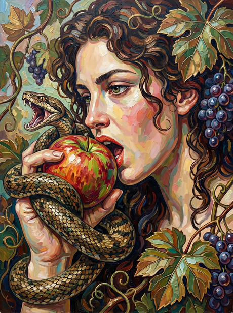 Temptress Apple Snake Maiden (100 Color Diamond Painting) Diamond Painting kit