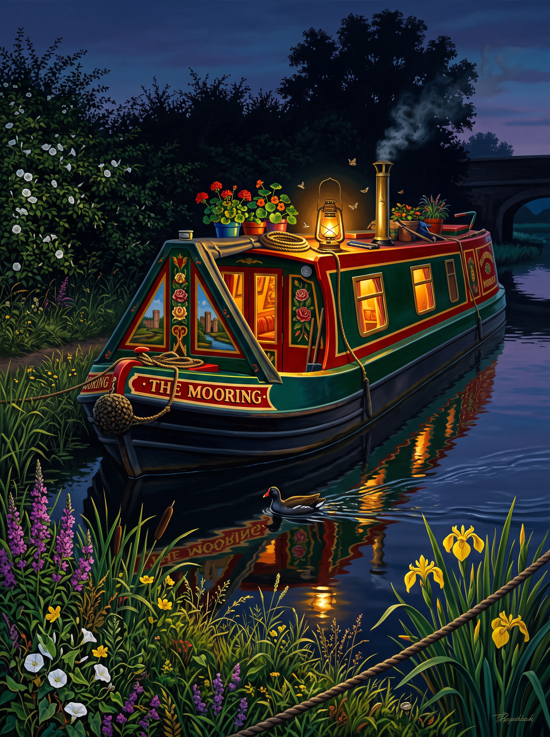 The Mooring at Night