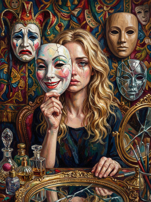Faces We Wear (100 Color Diamond Painting) Diamond Painting kit