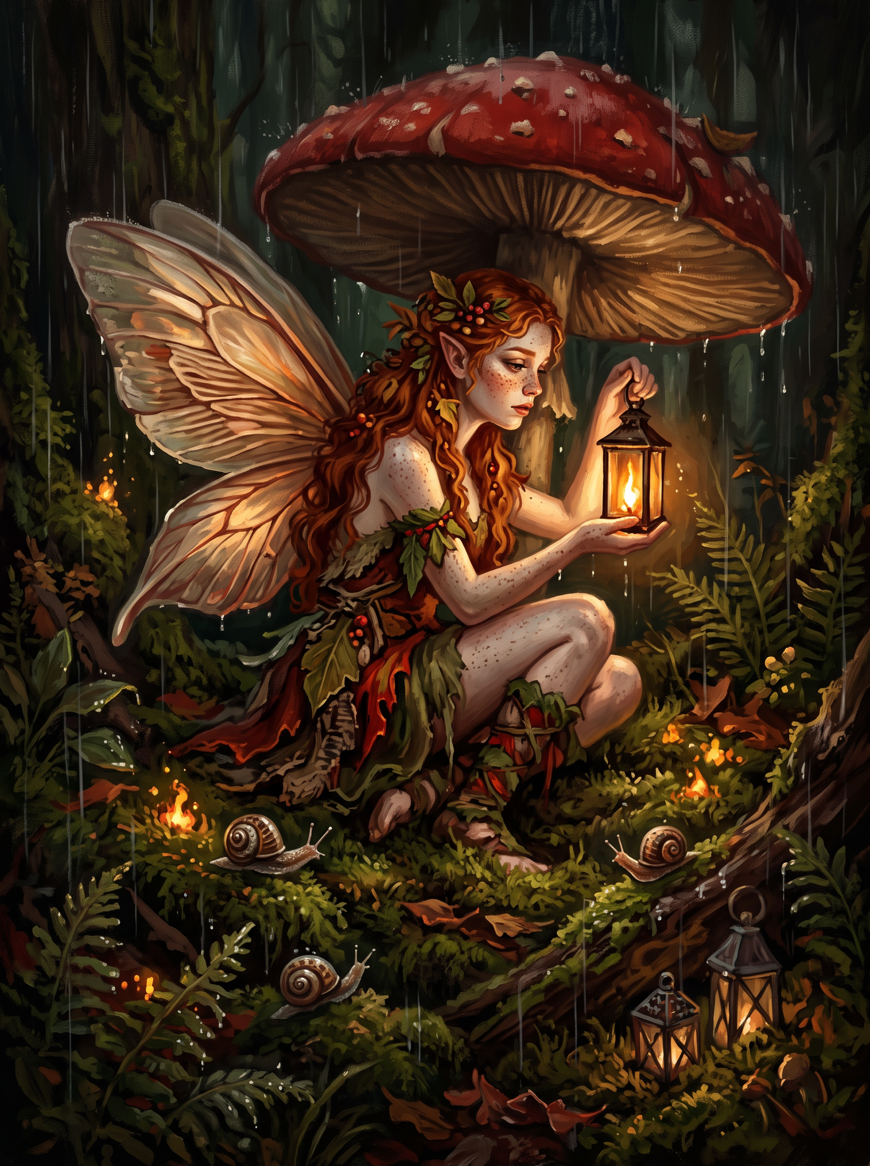 Toadstool Rain Fairy II