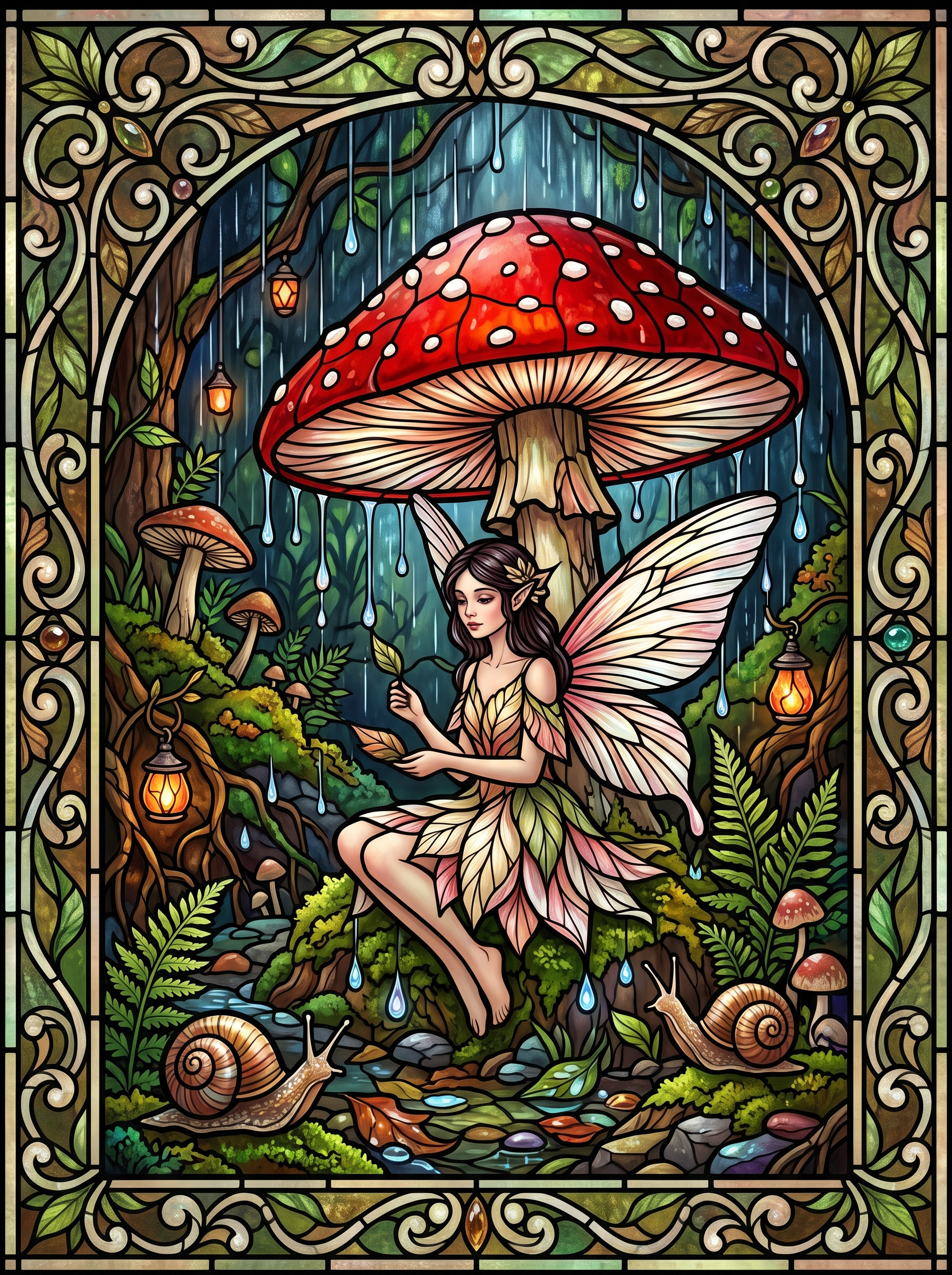 Toadstool Rain Fairy III