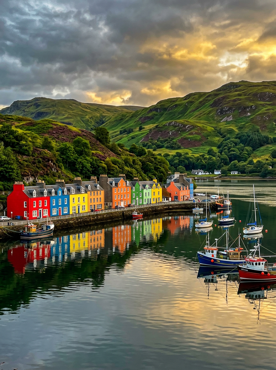 Tobermory Harbour (150 Color Diamond Painting)