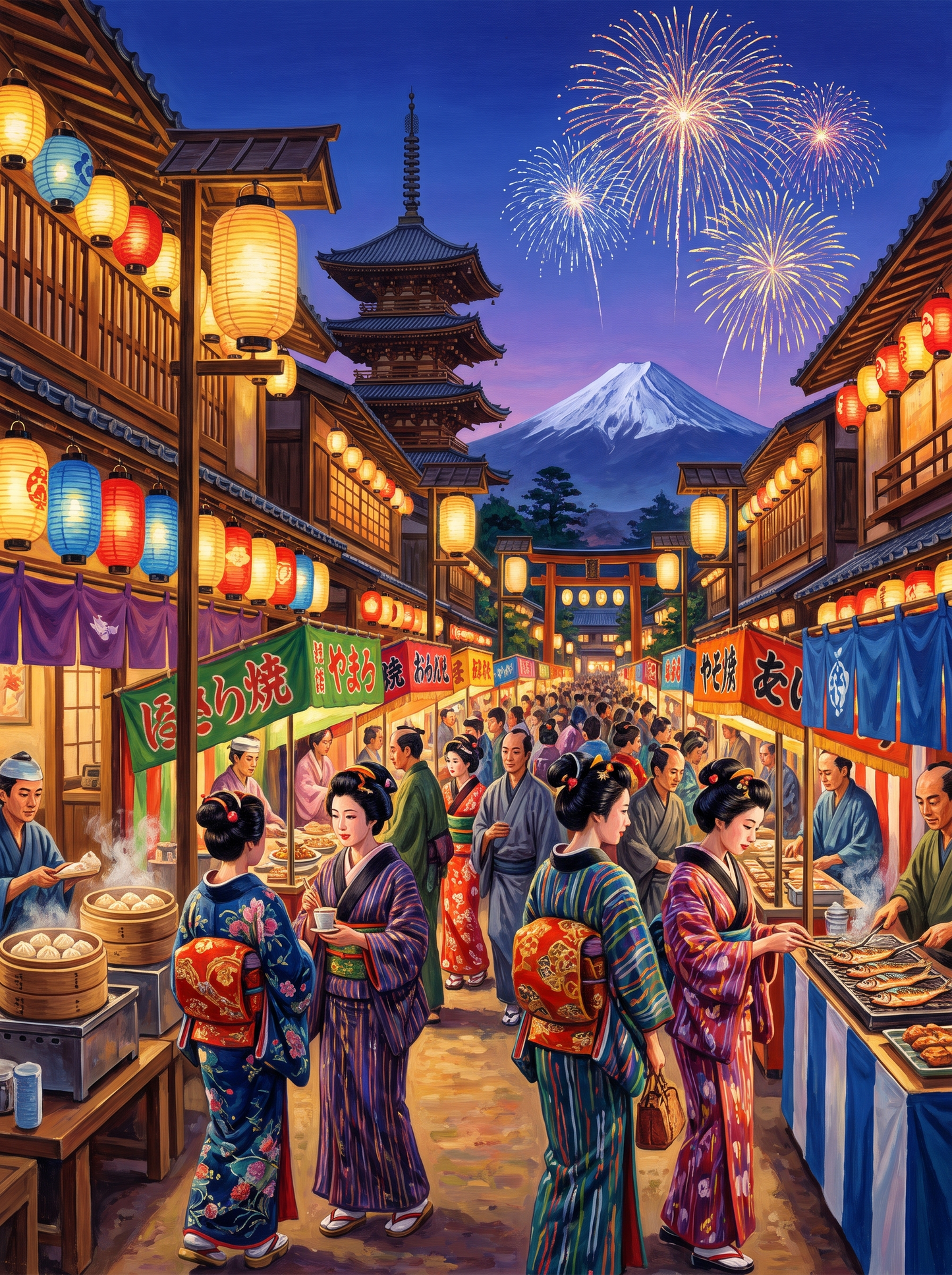 Tokyo Edo Period Festival Fuji