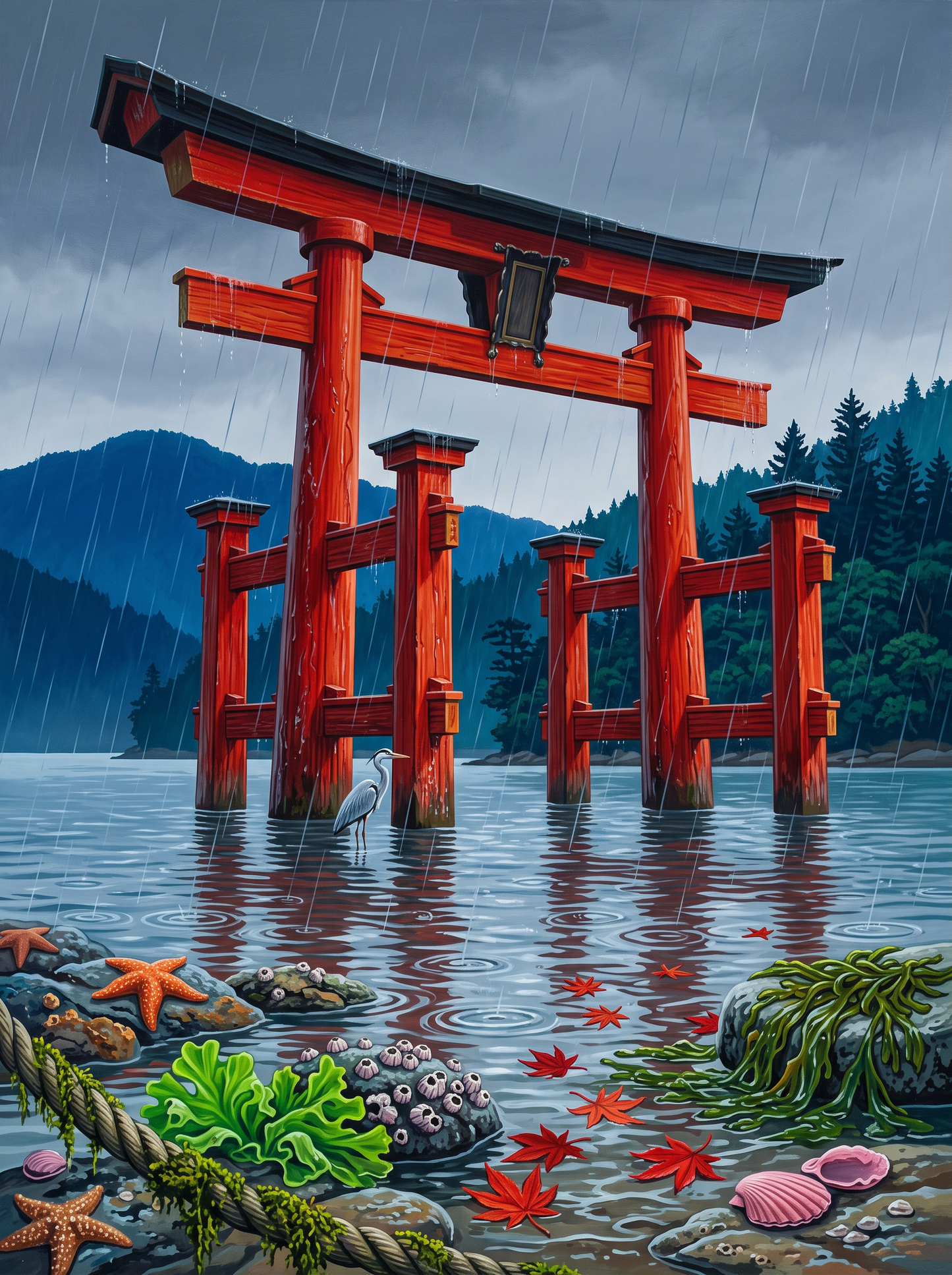 Torii in the Rain
