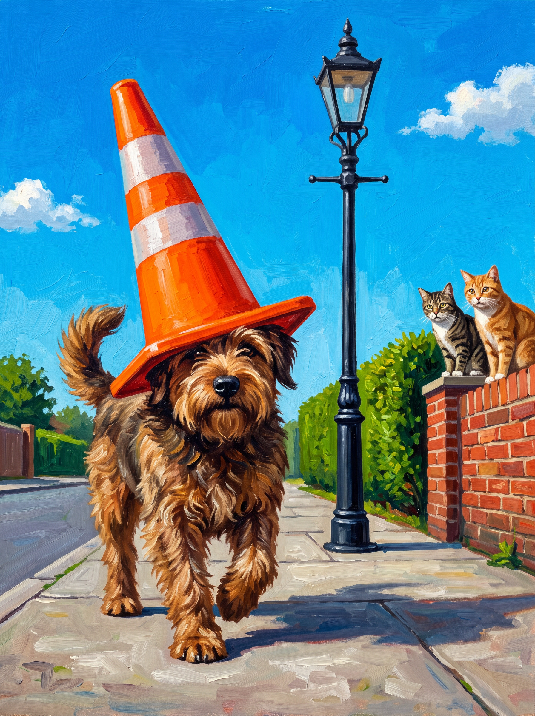 Traffic Cone Dog