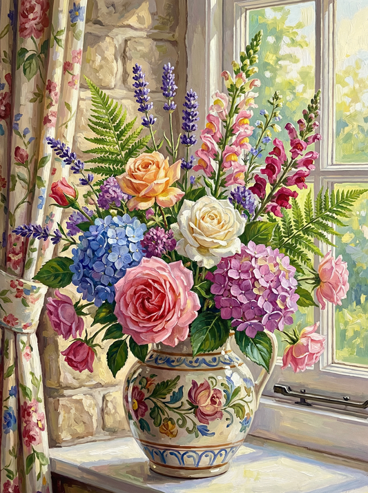 English Flower Bouquet (Diamond Painting)
