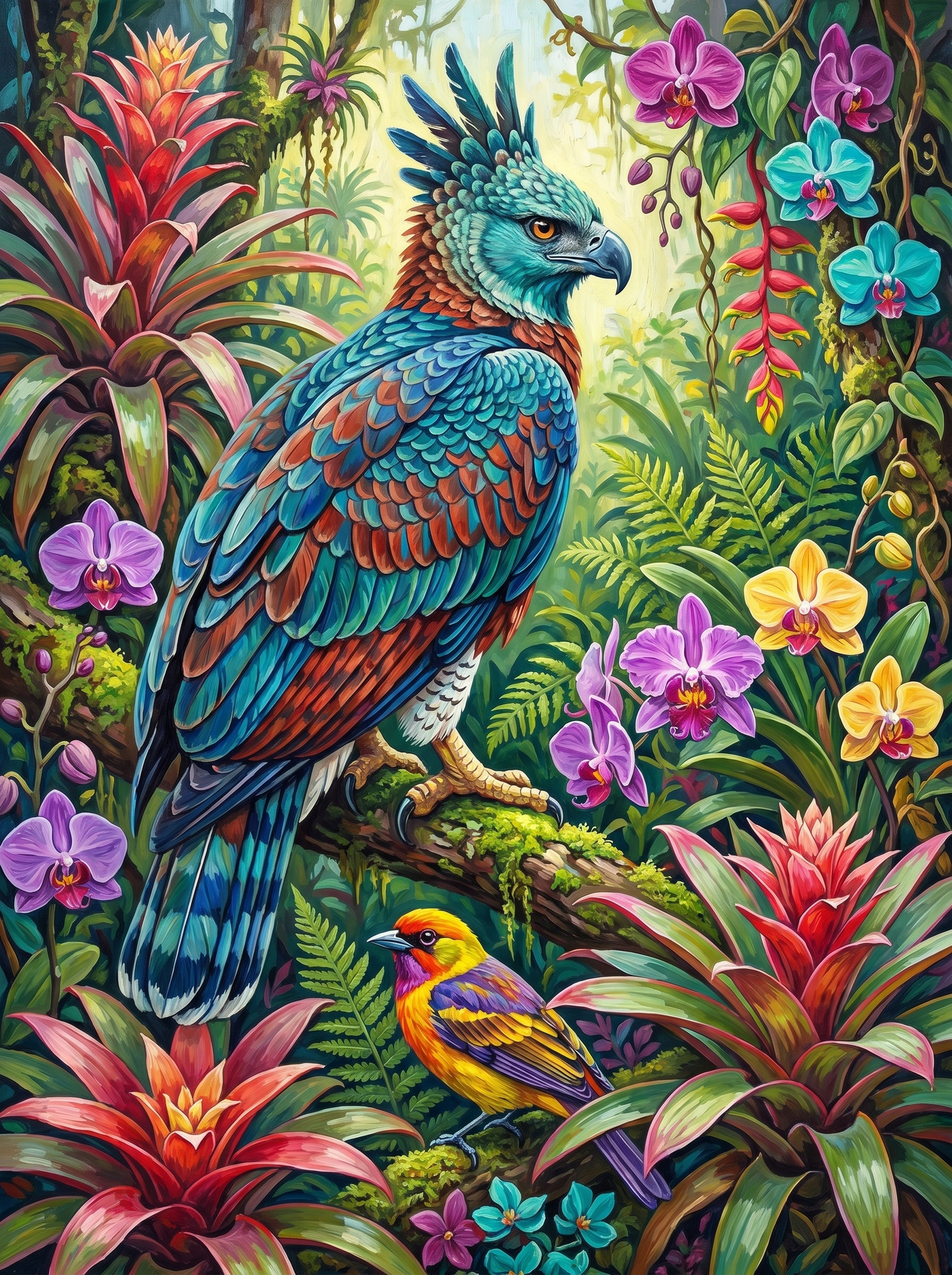The Sacred Quetzal (100 Color Diamond Painting) Diamond Painting kit