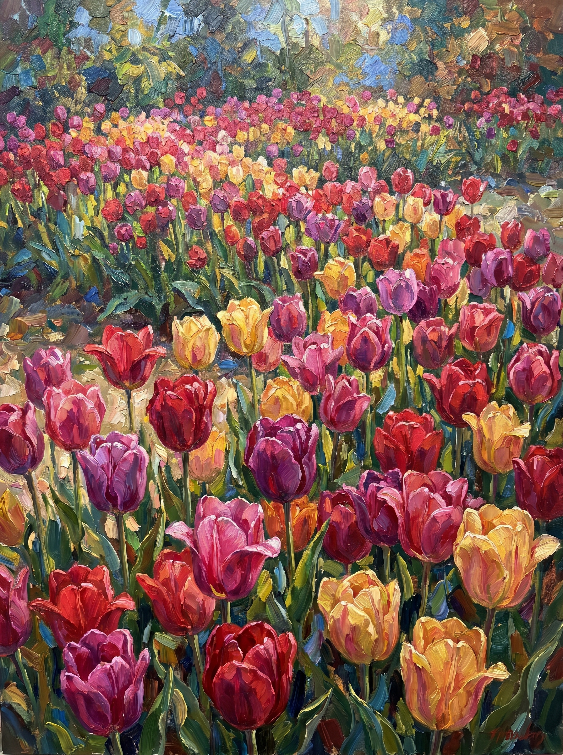 Tulip Bloom Symphony (Diamond Painting)