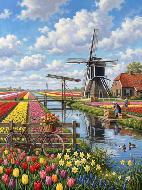 Tulip Fields Windmill