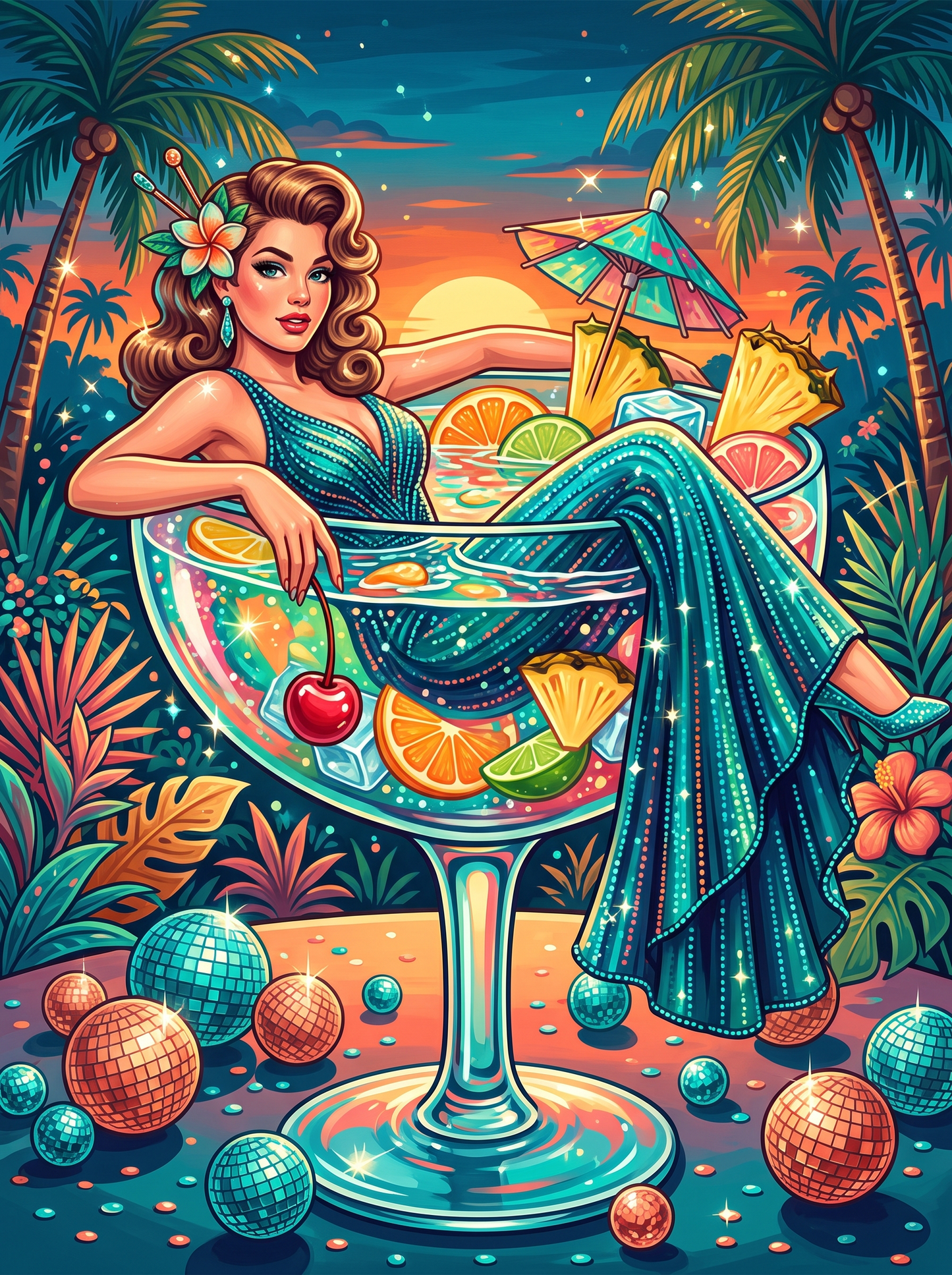Turquoise Coral Fizz