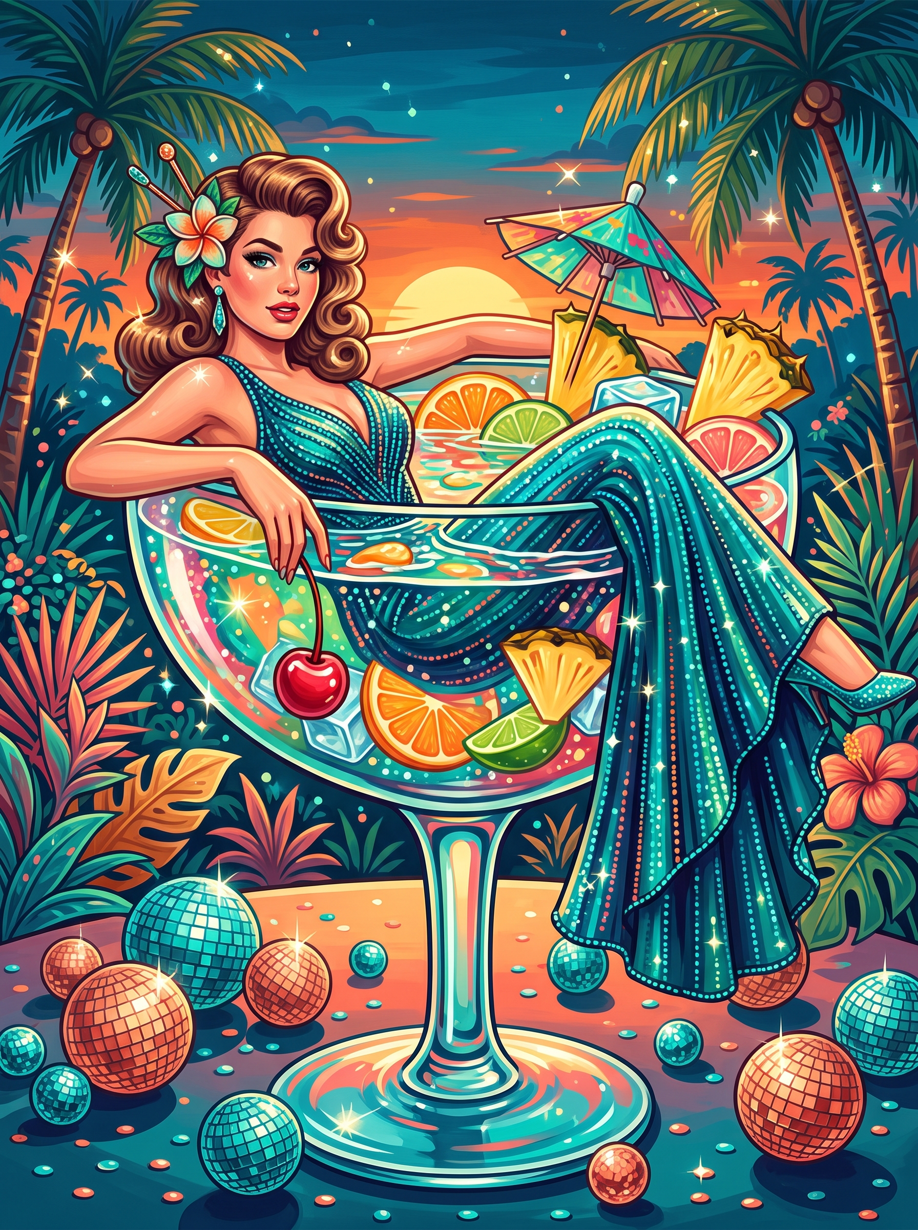 Turquoise Coral Fizz