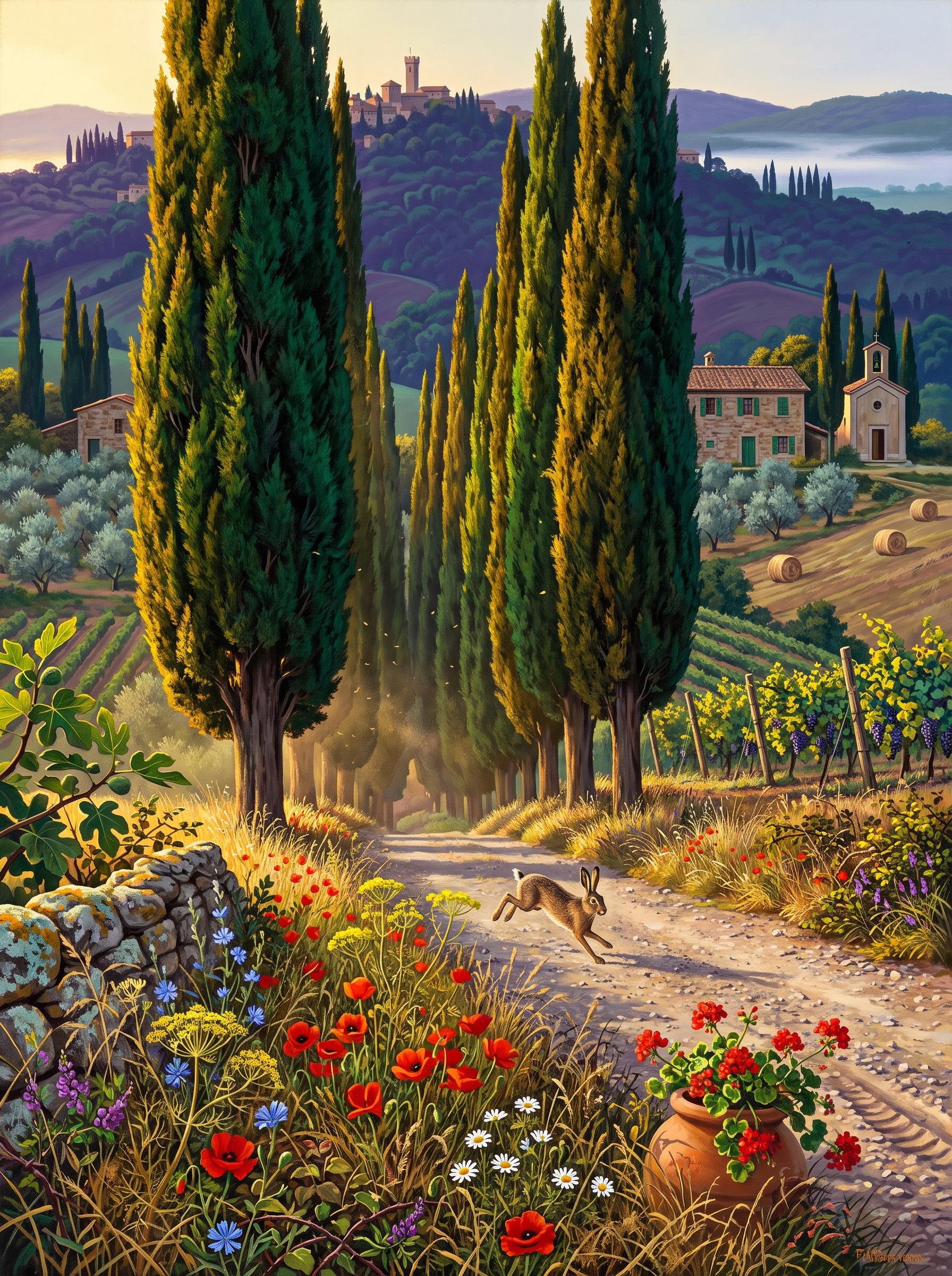 Tuscan Cypress Lane
