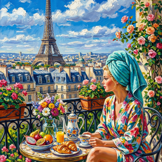 Tuscan Garden Woman Portrait