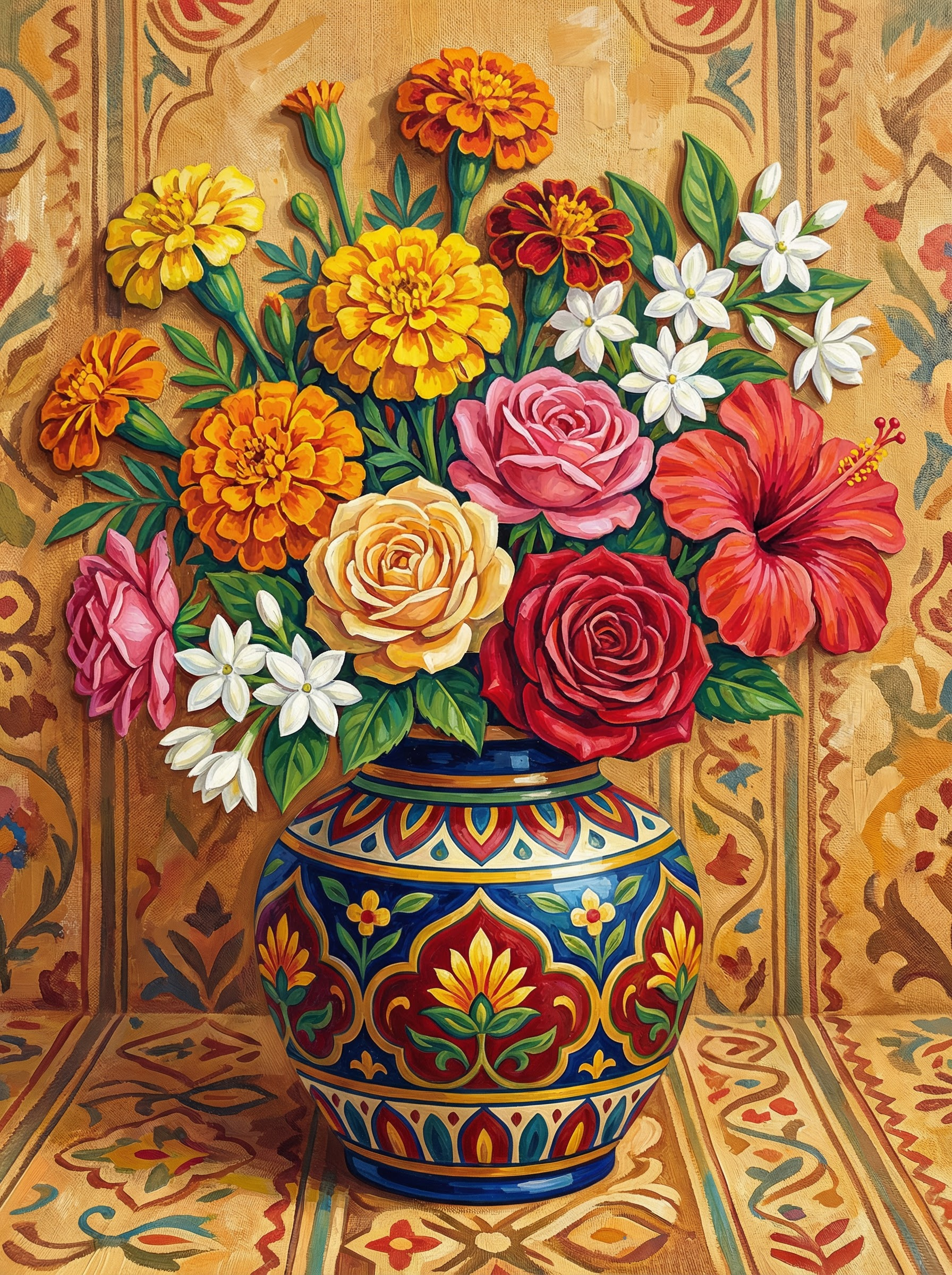 Tuscan Market Bouquet (100 Color Diamond Painting) Diamond Painting kit