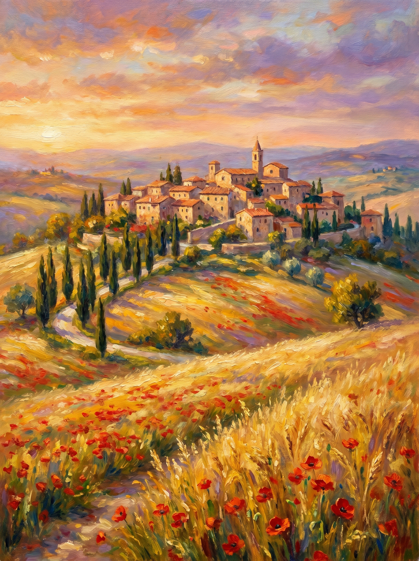 Tuscany Village Impression (150 Color Diamond Painting)