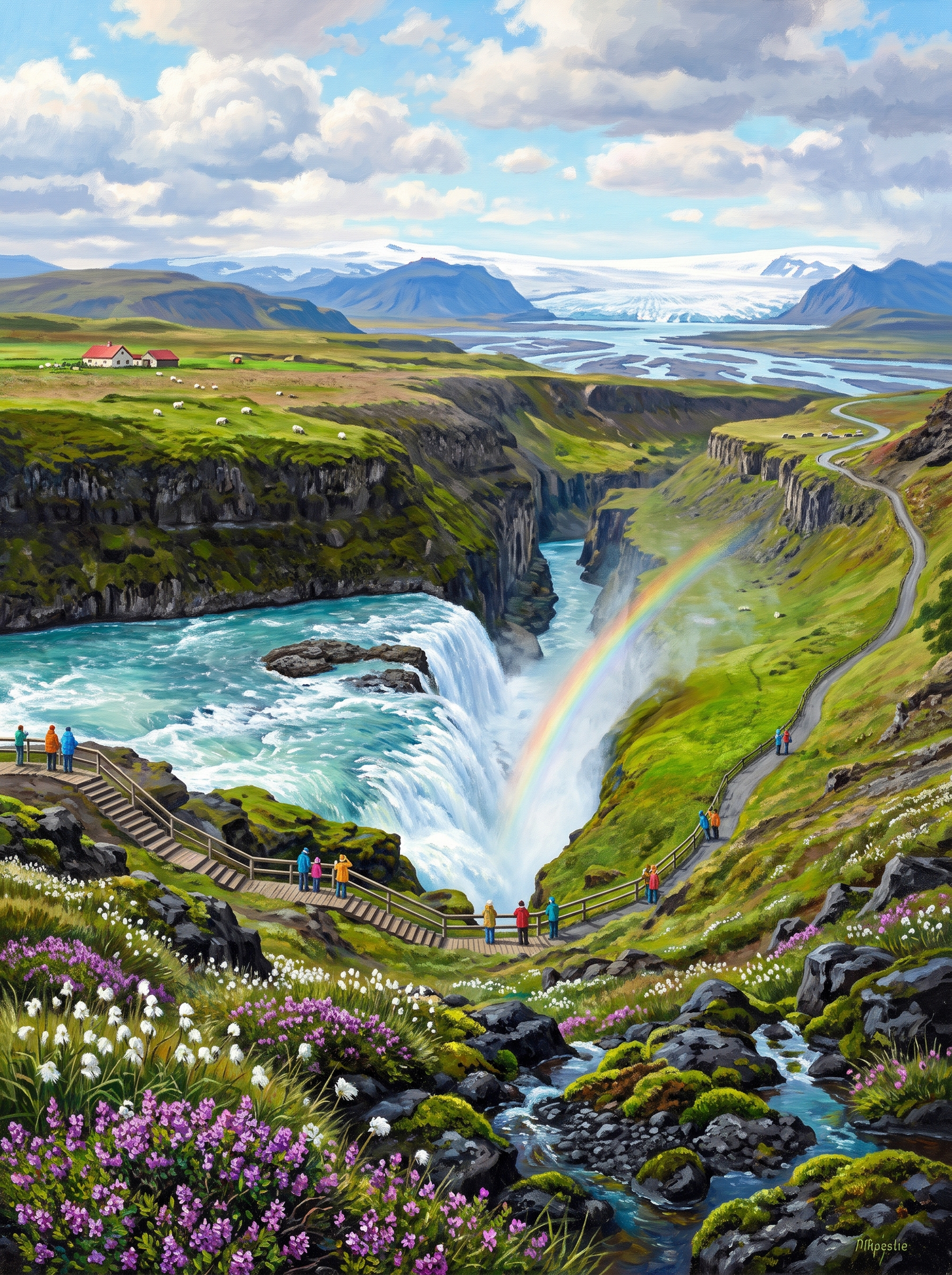 Two Tier Black Cliff Falls
