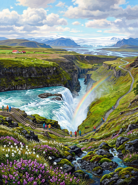 Two Tier Black Cliff Falls