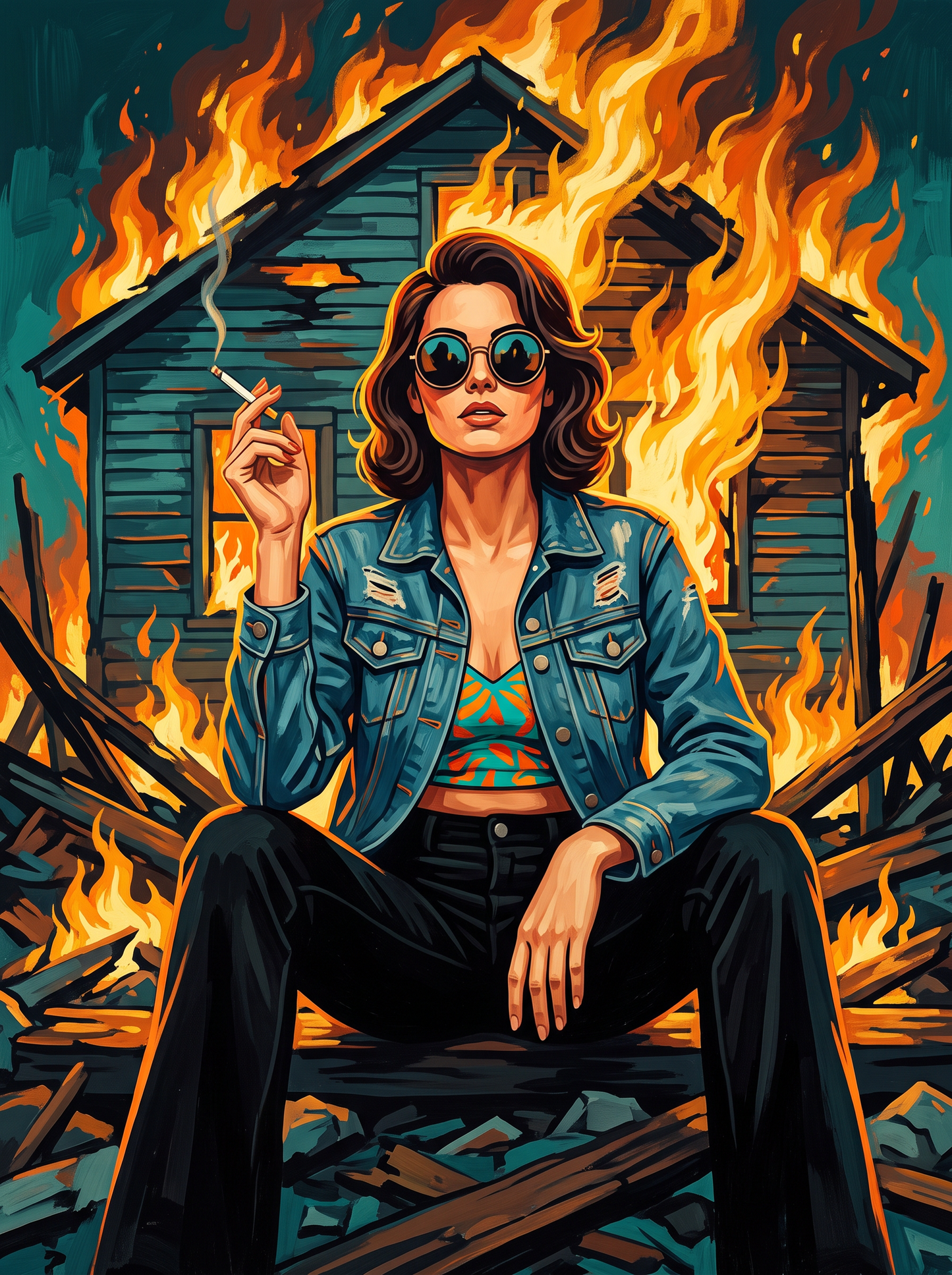 Unbothered In The Blaze