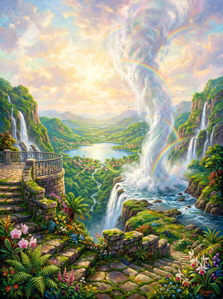 Upward Waterfall