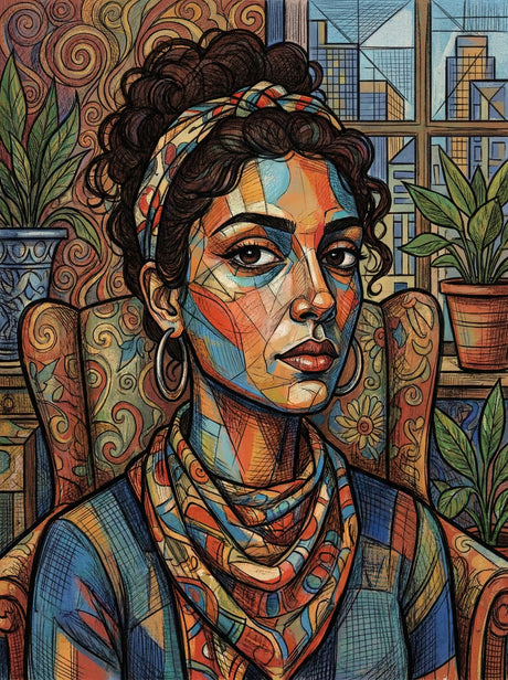 Urban Woman Portrait (100 Color Diamond Painting) Diamond Painting kit