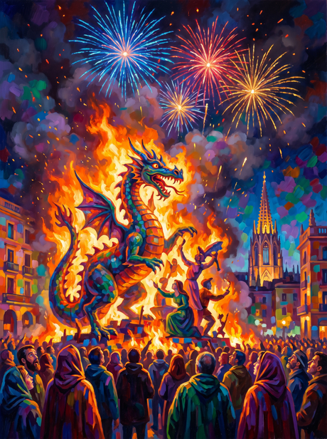 Valencia Las Fallas Fire Festival