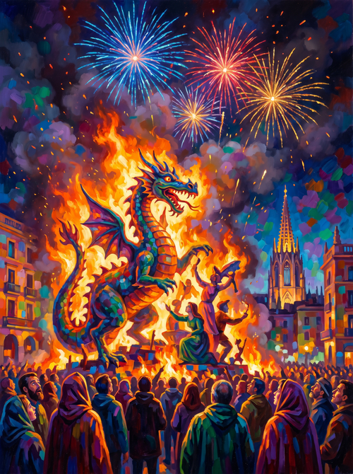 Valencia Las Fallas Fire Festival