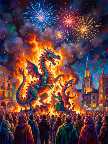 Valencia Las Fallas Fire Festival
