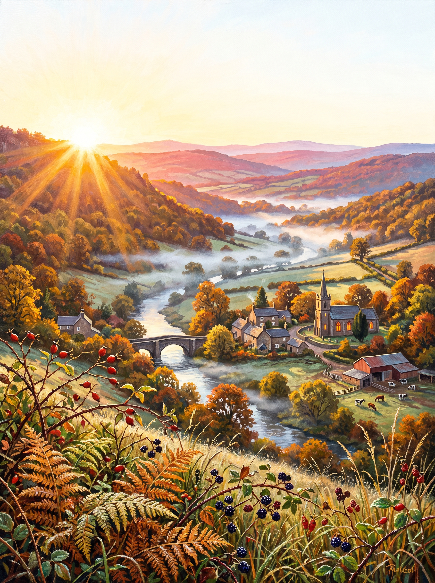 Valley Mist Sunrise