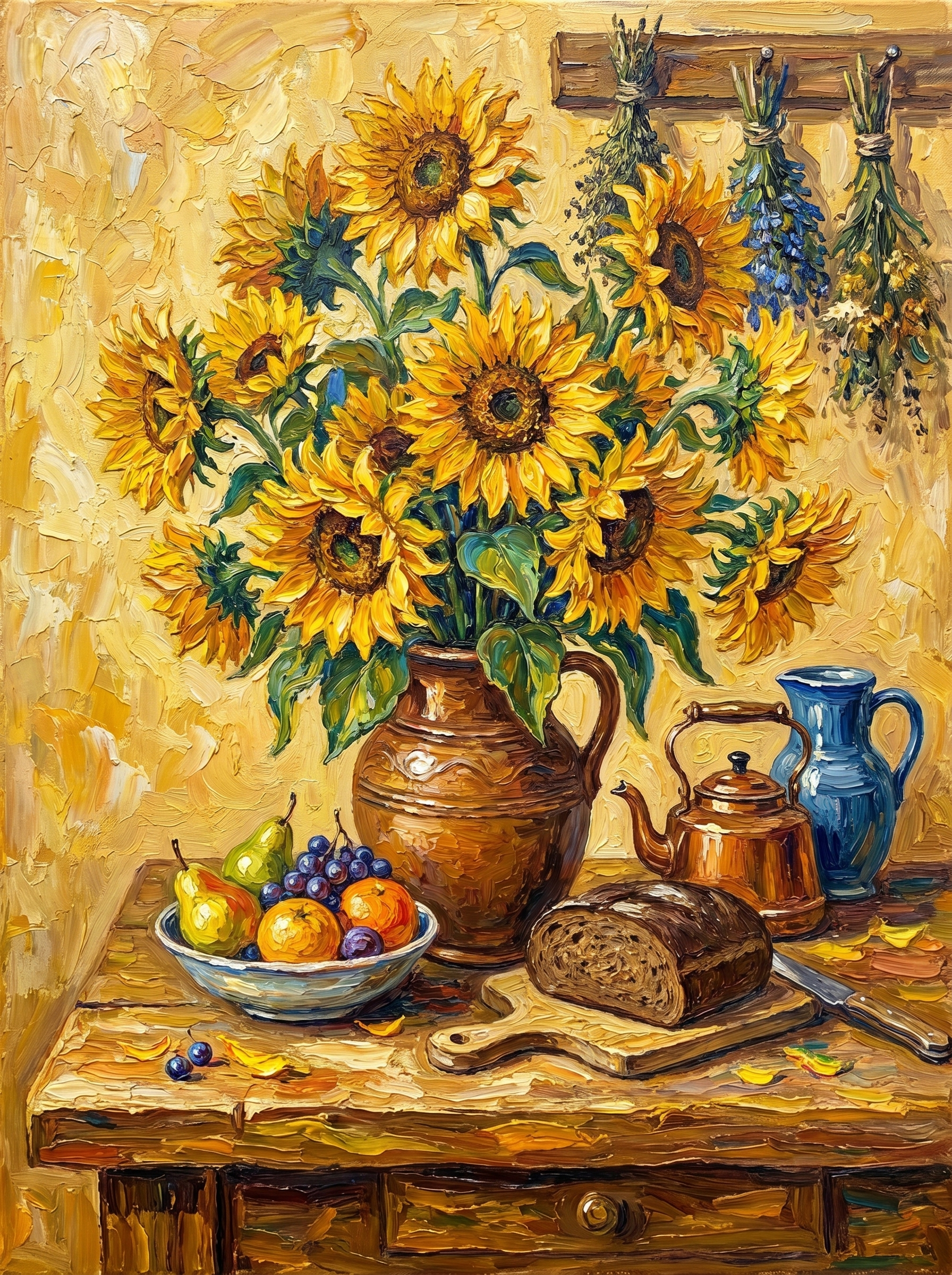 Van Gogh Sunflowers Homage (Diamond Painting)