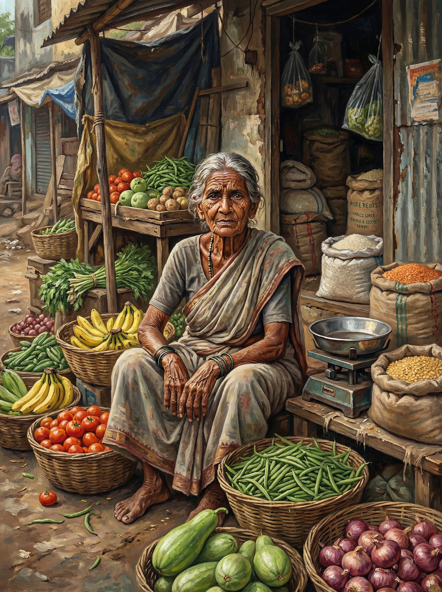 Vegetable Market Guardian (Diamond Painting) Diamond Painting kit