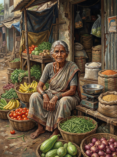 Vegetable Market Guardian (Diamond Painting) Diamond Painting kit