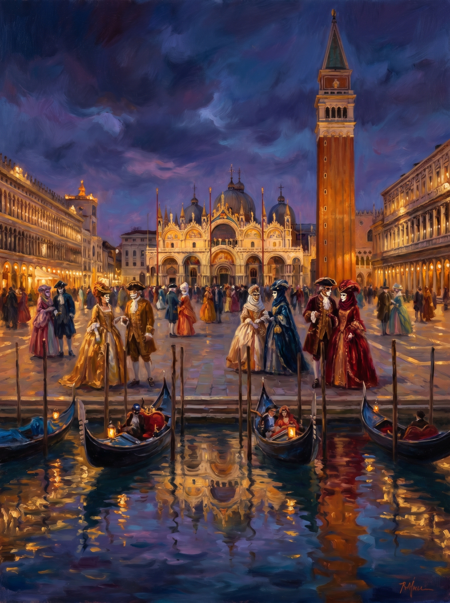 Venice Carnival Night (150 Color Diamond Painting)