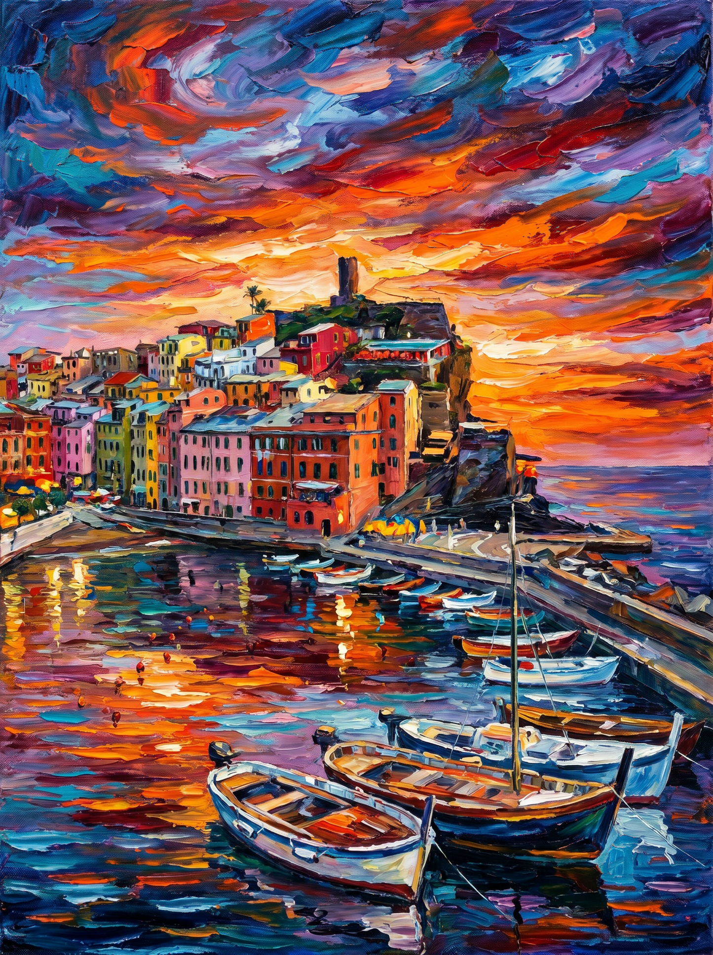 Vernazza Cinque Terre Cliffs