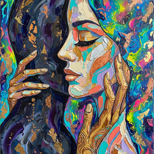 Vibrant Artistic Faces