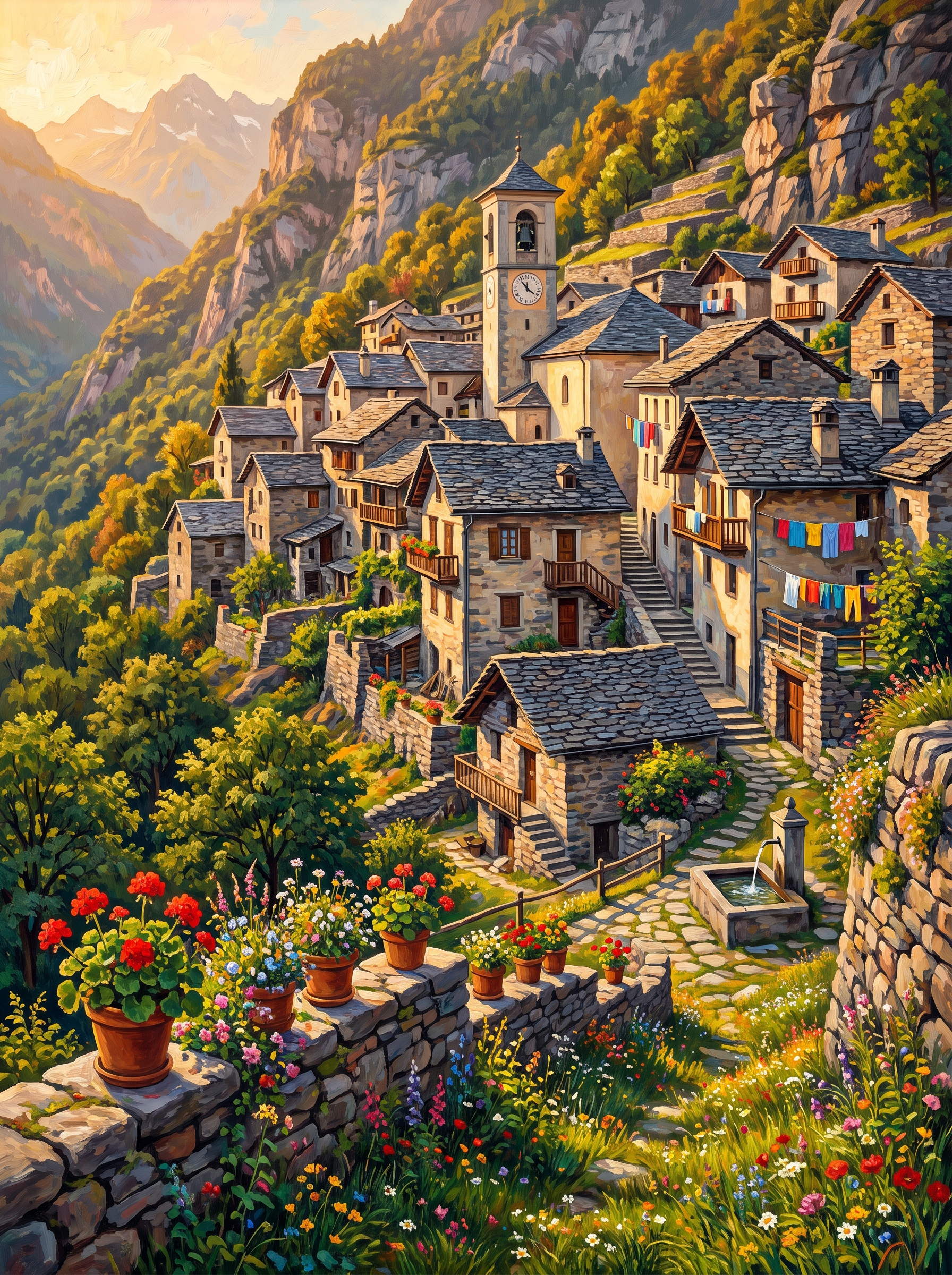 Village on the Slope