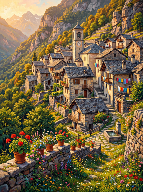 Village on the Slope
