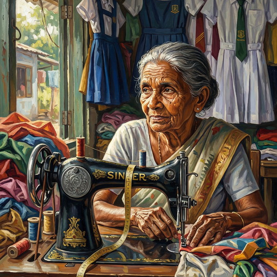 Village Tailor at Work