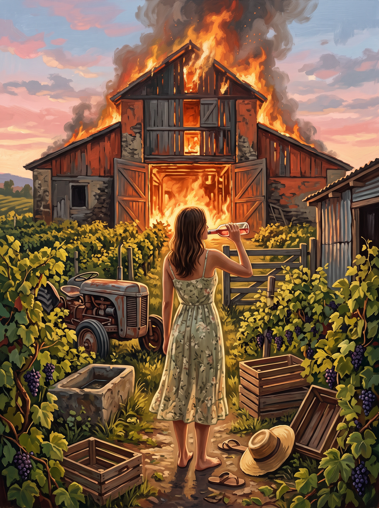 Vineyard Barn Glow