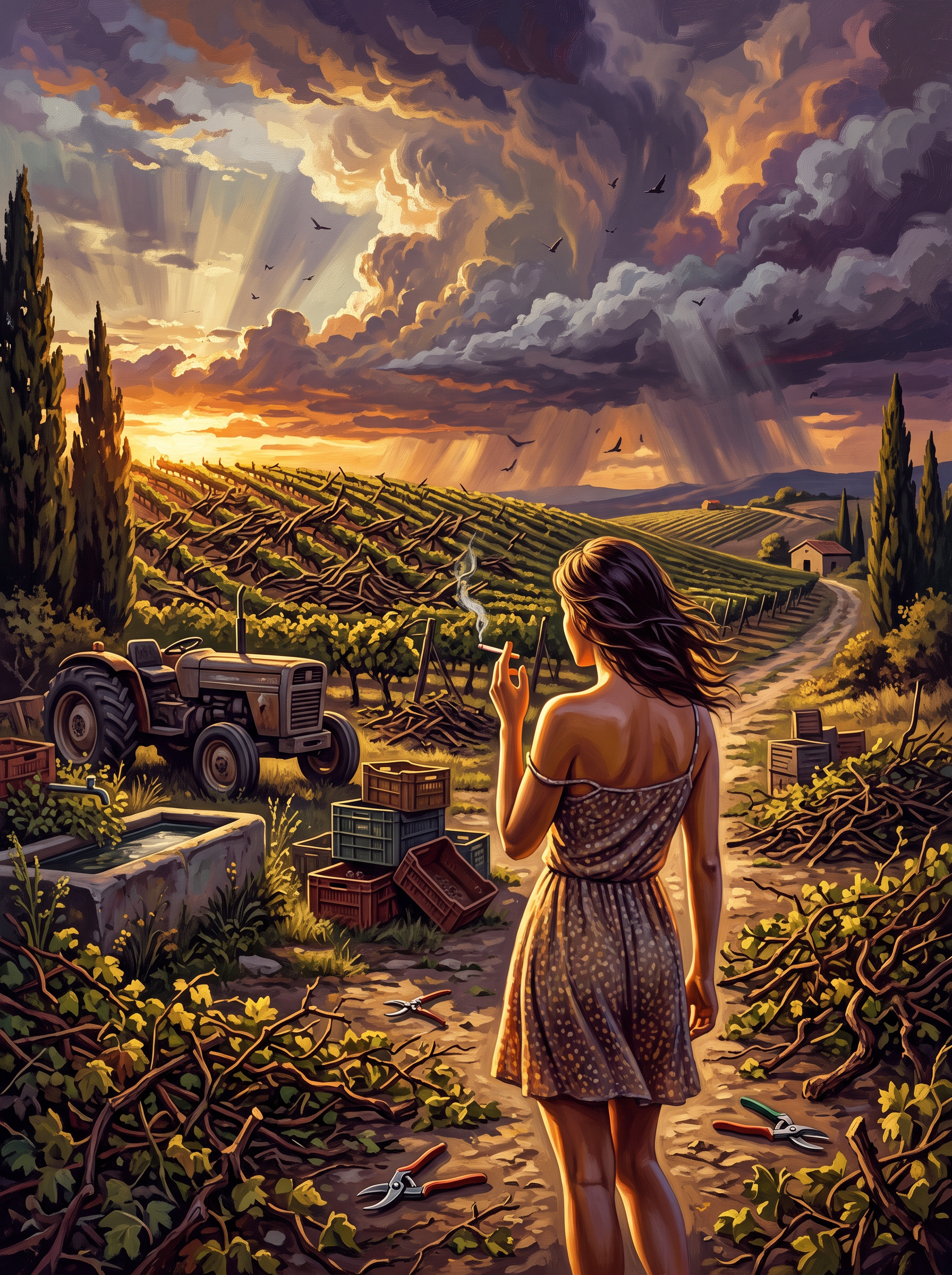 Vineyard Cut Down