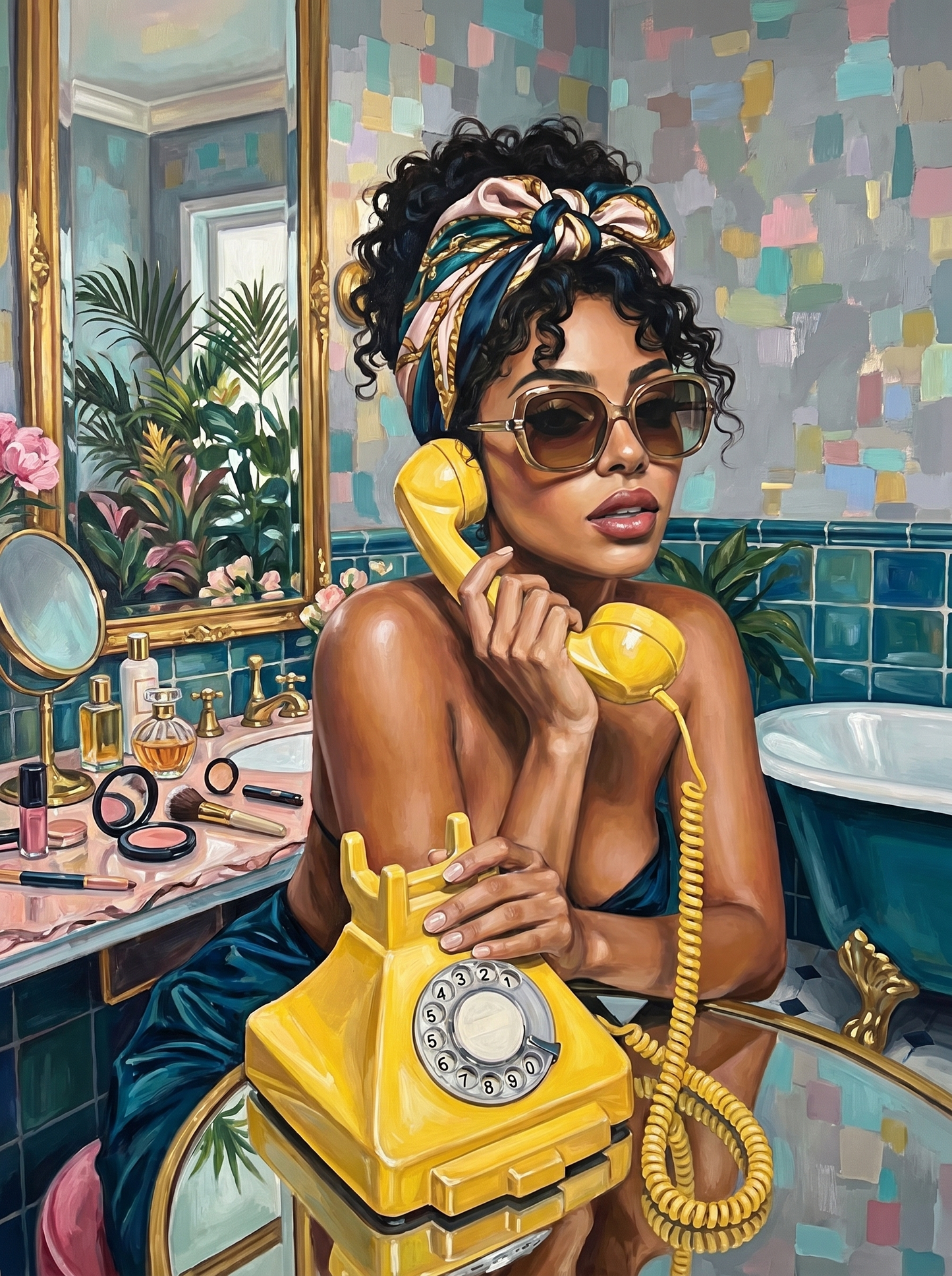 Vintage Bathroom Glam (Diamond Painting) Diamond Painting kit