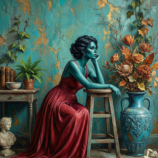 Vintage Contemplation Still Life