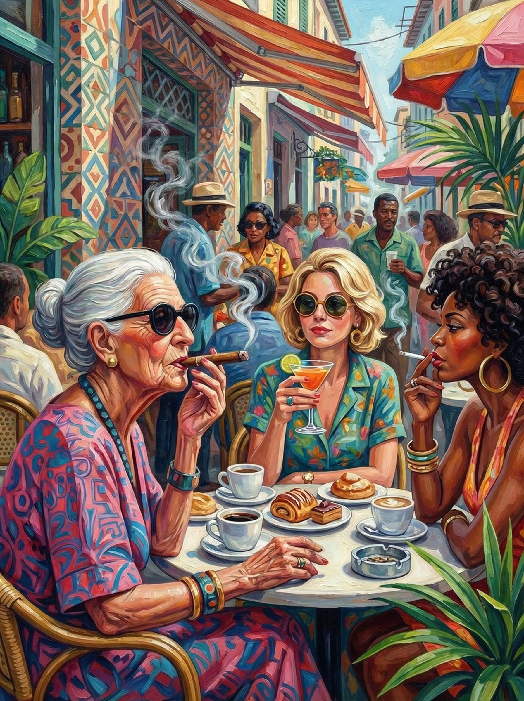 The Cigar Was Her Idea (100 Color Diamond Painting) Diamond Painting kit