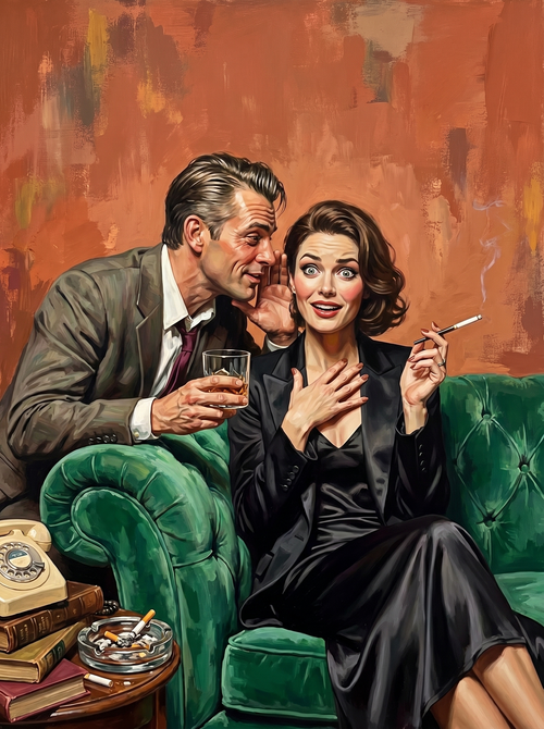 Vintage Drawing Room Romance (150 Color Diamond Painting)