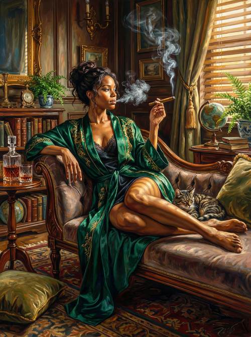 Vintage Lounge Reflection