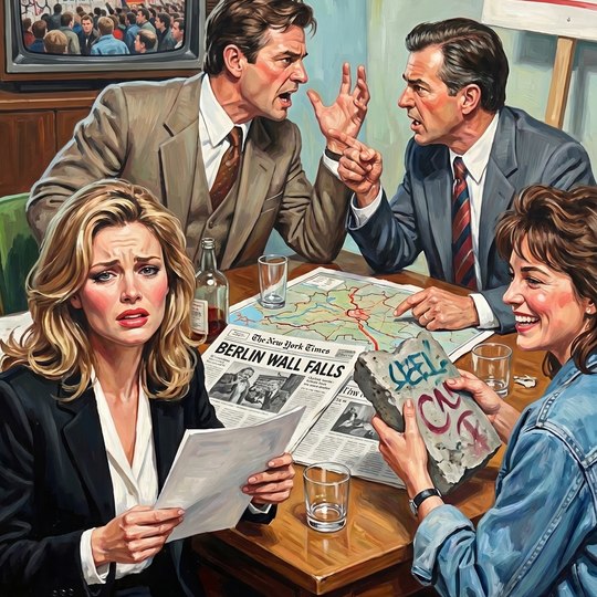 Vintage Newsroom Protest (150 Color Diamond Painting)