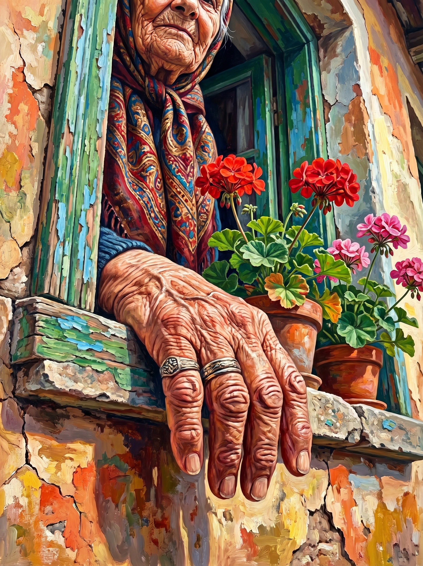 Vintage Window Moment (Diamond Painting) Diamond Painting kit