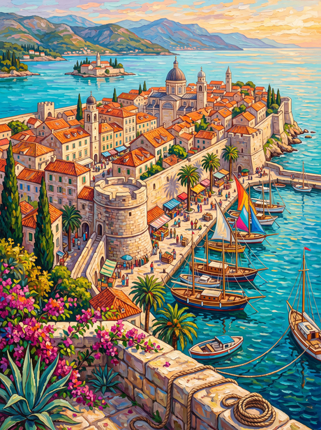 Walled Harbour Town
